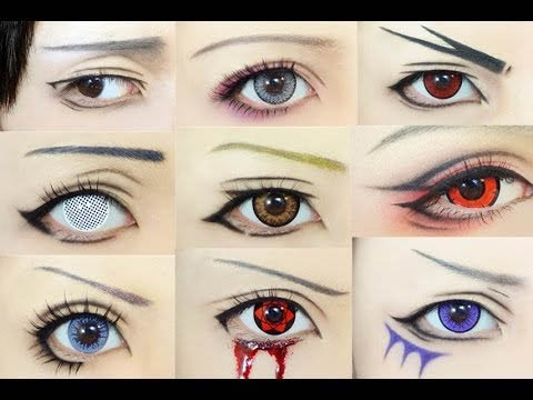 common eyes makeup in cosplay with mink lashes
